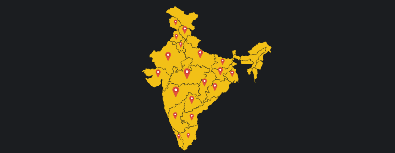 Tycoon geographic presence across India